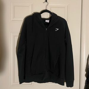 Black Zip Up Gymshark Jacket/ Sweatshirt